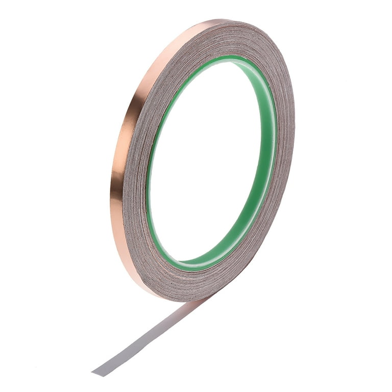 Uxcell Double-Sided Conductive Tape Copper Foil Tape 6mm x 20m