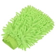 thumbnail image 1 of Uxcell Double-Sided Microfiber Soft Chenille Dusting Wash Mitten, Light Green, 1 of 5