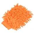 thumbnail image 1 of Uxcell Double-Sided Microfiber Soft Chenille Dusting Wash Mitten, Orange, 1 of 5