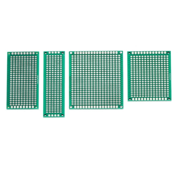 Uxcell Double Sided PCB Board, 20pcs 4 Sizes Prototype Circuit Board Kit Breadboard for DIY Soldering Electronics