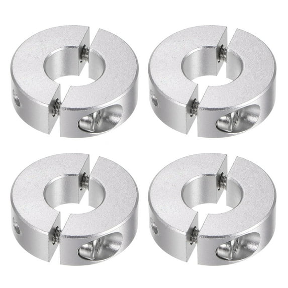 Uxcell Double Split Shaft Collar 13mm Bore Clamp-On Collars, 30mm OD, 10mm Width 4 Pack