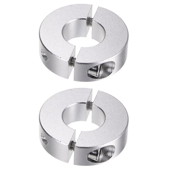 Uxcell Double Split Shaft Collar 18mm Bore Clamp-On Collars, 40mm OD, 12mm Width 2 Pack