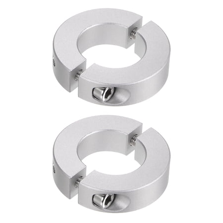 Uxcell Double Split Shaft Collar 25mm Bore Clamp-On Collars, 45mm OD, 12mm Width 2 Pack