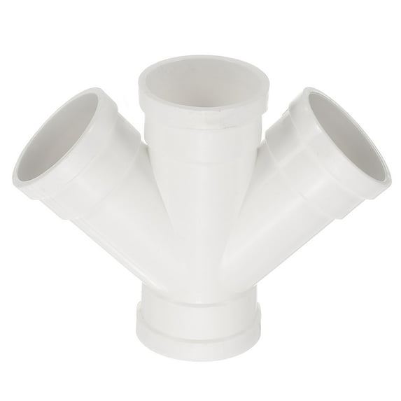 Uxcell Double Wye Duct Splitter, Adapter Pipe Fitting Duct Pipe Connector 2"