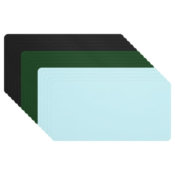 Uxcell Down Jacket Repair Patch, Nylon Down Jacket Patch Kit Self Adhesive Repair Tape for Clothing Tent Green/Light Blue/Black