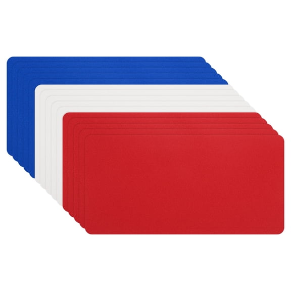 Uxcell Down Jacket Repair Patch, Nylon Down Jacket Patch Kit Self Adhesive Repair Tape for Clothing Tent Red/White/Blue