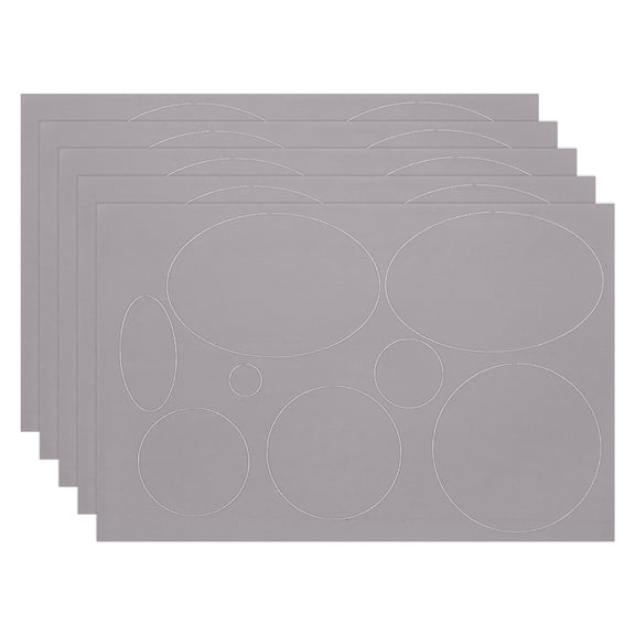 Uxcell Down Jacket Repair Patch, Nylon Down Jacket Patch Repair Kit Self Adhesive Oval Grey 5 Pcs