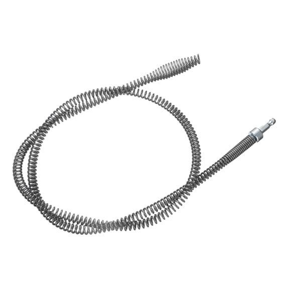 Uxcell Drain Cable 2/5" (10mm) Dia. 6.5ft Drain Cleaning Auger Cables with Drill Connector Flexible Spring Unclog Hair for Sink