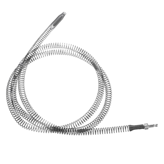 Uxcell Drain Cable 5/8" (16mm) Dia. 9.1ft Drain Cleaning Auger Cables with Drill Connector Flexible Spring Unclog Hair for Sink