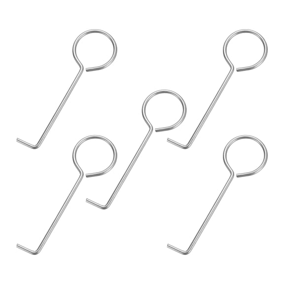 Uxcell Drain Lifting Hooks, 5Pack Stainless Steel Drain Grate Puller Shower Drain Hook, 87x28mm