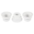 thumbnail image 1 of Uxcell Drain Pipe Seal Hose Silicone Plug Sewer Sealing Ring Connector, White 3 Pack, 1 of 5