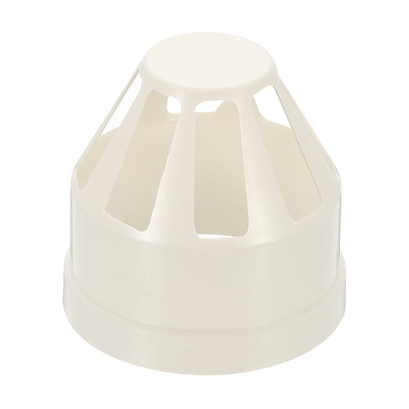 Uxcell Drain Pipe Vent Cap, 3 Inch Vent Pipe End Cap Cover Roof Air Vent Round Chimney Cap Air Vent Covers for DWV Pipe Fitting Ventilation Exhaust System, White