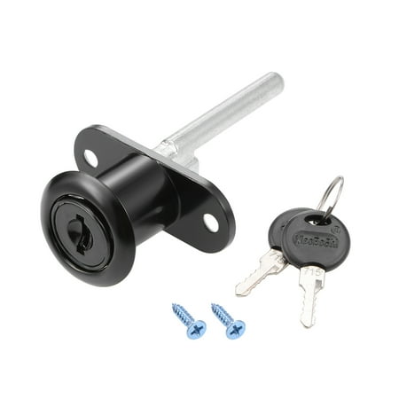 Uxcell Drawer Lock 0.63'' Cylinder Diameter for Desk Locker Black