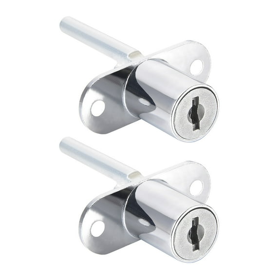 Uxcell Drawer Lock 5/8-inch Diameter 20mm Long Cylinder Keyed Different 2Pcs
