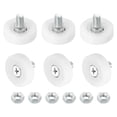 thumbnail image 1 of Uxcell Drawer Rollers Nylon Cabinet Drawer Pulley Replacement Wheels Bearing 25mm Drawer Positioning Roller Guides with Nuts Pack of 6, 1 of 6
