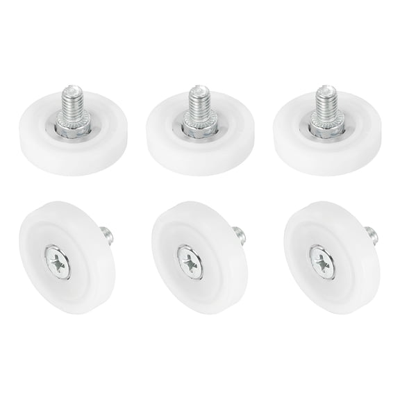 Uxcell Drawer Rollers Nylon Cabinet Drawer Pulley Replacement Wheels Bearing 29mm Drawer Positioning Roller Guides Pack of 6