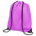 thumbnail image 1 of Uxcell Drawstring Bag Oxford Cloth Draw String Sack for Gym Outdoors, Purple 2 Pack, 1 of 5