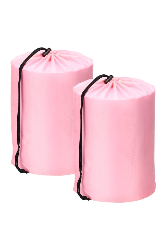 Drawstring Bag with Toggle, Cinch and Ditty Pouch Portable Outdoor Products Ditty Bag 4x8" & 2Pcs & Pink - Fit For(Backpacking/Camping/Traveling)