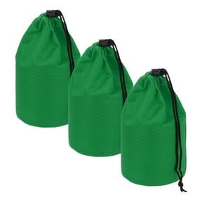 Uxcell Drawstring Bag with Toggle, Cinch Sack and Ditty Pouch Durable Portable Outdoor Ditty Bag 4x8inch & 3Pcs & Dark Green - Fitting for ( Sports/Backpacking/Camping/Traveling)