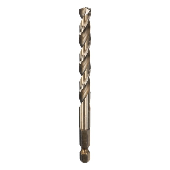 Uxcell Drill Bit 19/64" Gold Oxide M35 HSS Twist Drill Bit with 1/4" Hex Shank