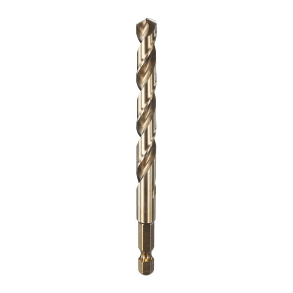 Uxcell Drill Bit 21/64" Gold Oxide M35 HSS Twist Drill Bit with 1/4" Hex Shank