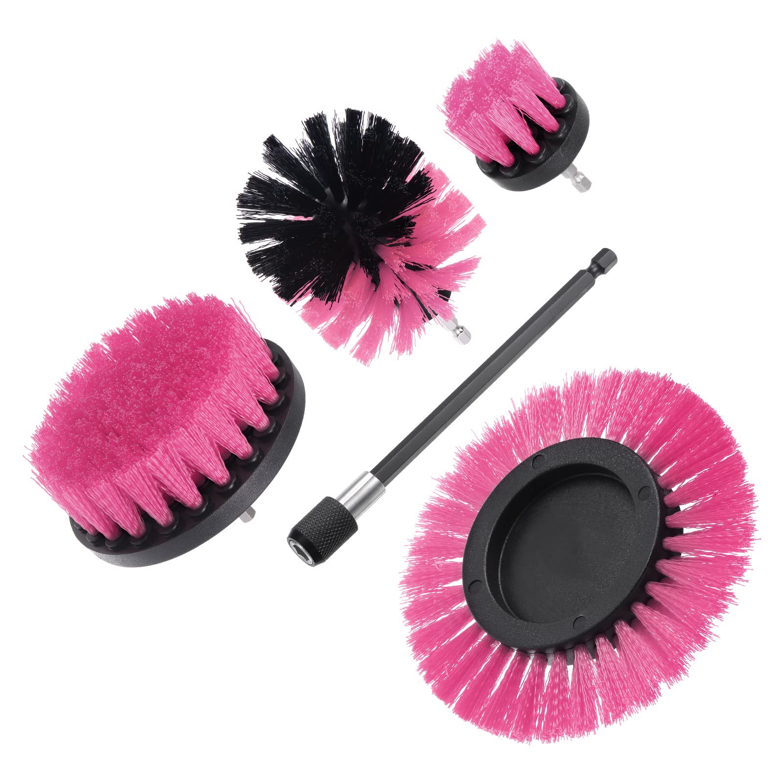 Uxcell Drill Brush Set(5 Pcs) AllPurpose Cleaning Scrubber Kit For