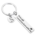thumbnail image 1 of Uxcell Drive Safe Keychain, 1 Set Letter S Keychain I Need You Here with Me, Silver, 1 of 6