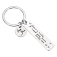 thumbnail image 1 of Uxcell Drive Safe Love You Letter N Keychain with Gift Box for Him Men Christmas Valentines Day Gifts, Silver, 1 of 6