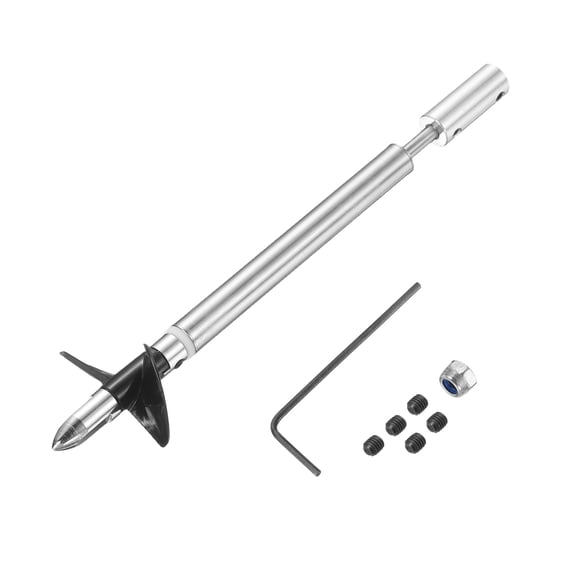 Uxcell Drive Shaft Two Propeller and Coupling Joint for RC Boat Coupler Assemble Kit, L12.5cm Shaft, L8cm Sleeve, D3.6cm Two Propeller, Fit for 5mm Motor Shaft