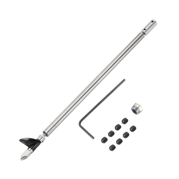Uxcell Drive Shaft W Propeller Universal Joint, L300mm Shaft L250mm Sleeve D36mm Stainless Steel Propeller 2-Bladed Paddle Fit for 2.30mm Motor Shaft