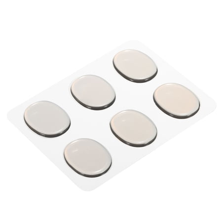 Uxcell Drum Dampeners Drum Gel Silicone Brown 31x25x2.8mm for Drums Cymbals Tone Control Pack of 6