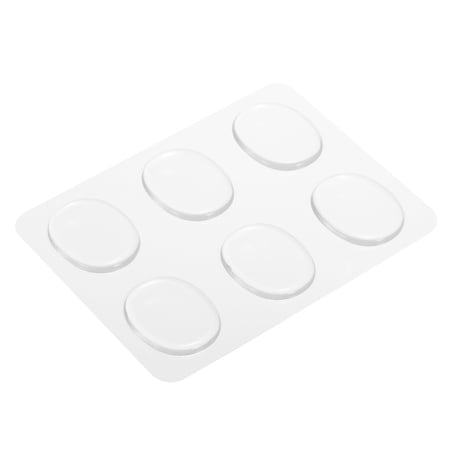 Uxcell Drum Dampeners Drum Gel Silicone Clear 31x25x2.8mm for Drums Cymbals Tone Control Pack of 6