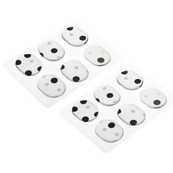 Uxcell Drum Dampeners Drum Gel Silicone Dot 31x25x2.8mm for Drums Cymbals Tone Control Pack of 12