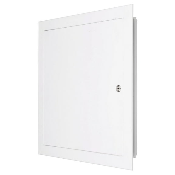 Uxcell Drywall Access Panel 13x13 Inch, Aluminum Frame Wall Hole Cover Plumbing Access Doors with Cam Latch Lock for Wall Ceiling, White