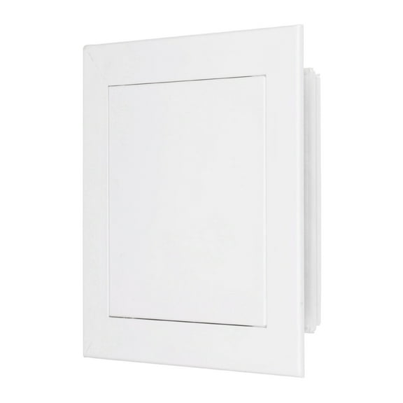 Uxcell Drywall Access Panel 7x7 Inch, Aluminum Frame Wall Hole Cover Plumbing Access Doors with Click Open/Close Mechanism for Wall Ceiling, White