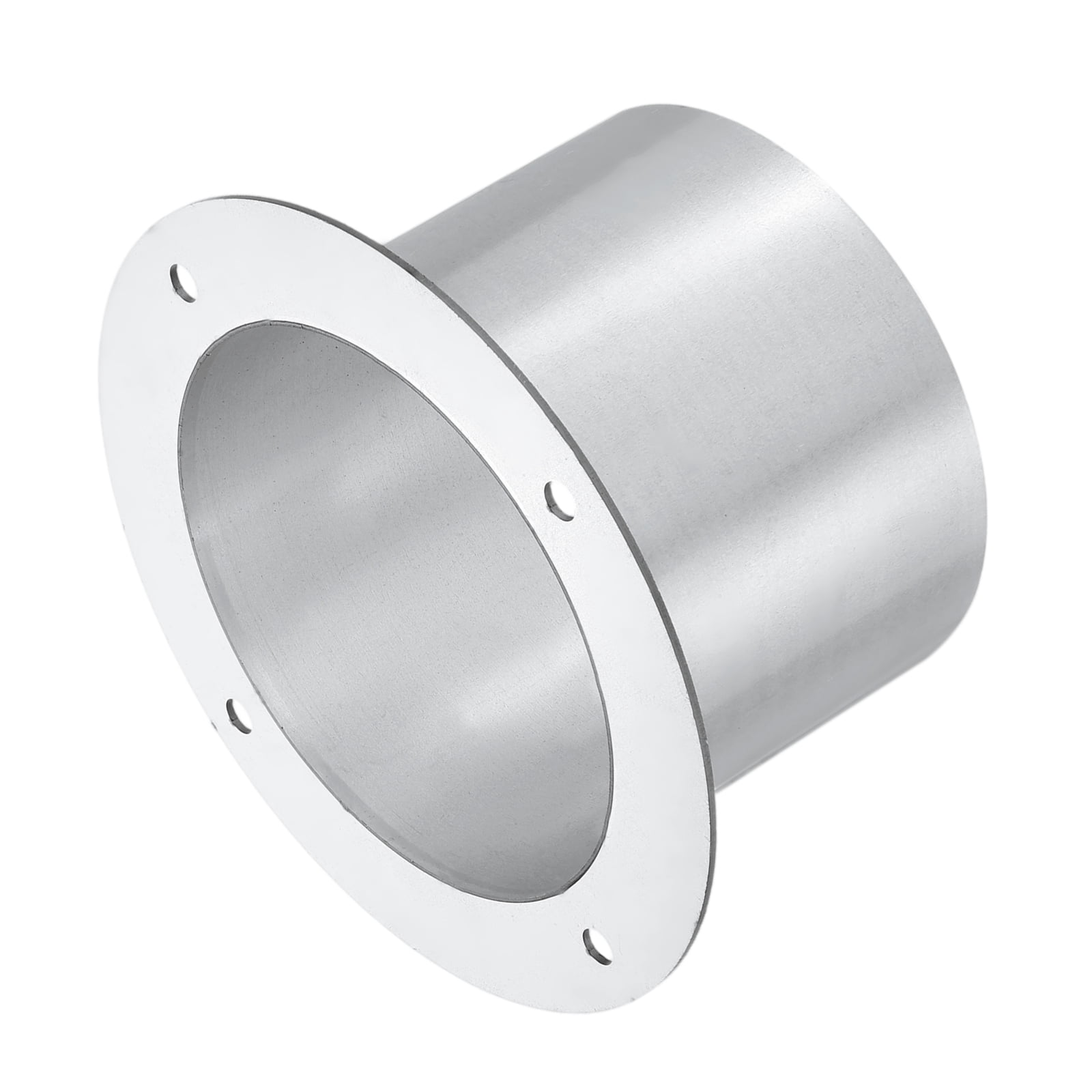 Uxcell Duct Connector Flange (4.9", Silver) -  Galvanised Steel Round Dust Collection Fittings Dryer Vent Exhaust Pipe Hose Flange, Fits Heating Cooling Ventilation HVAC System