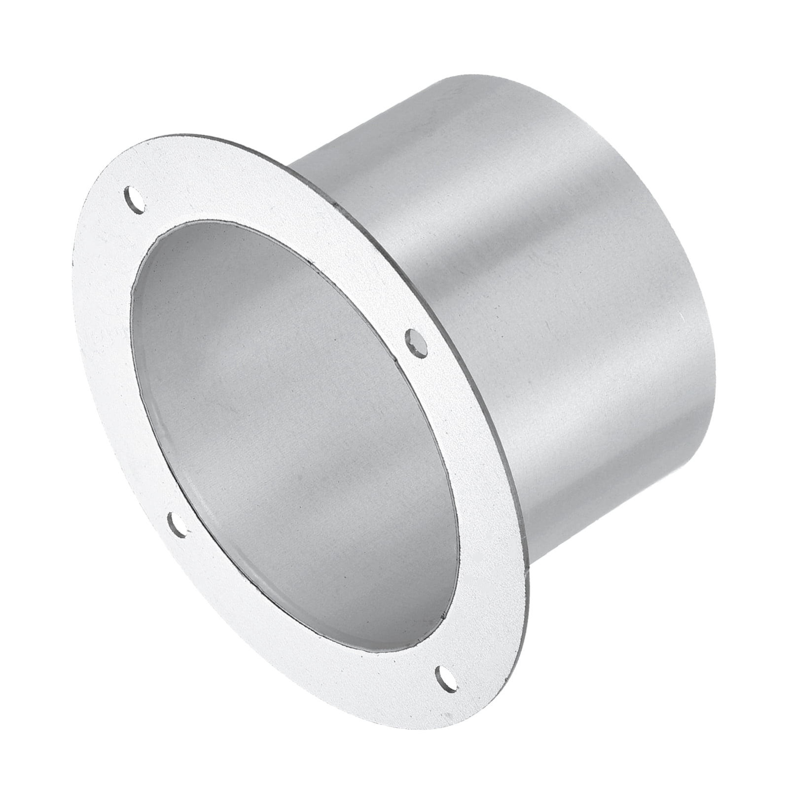 Uxcell Duct Connector Flange (5.2", Silver) -  Galvanised Steel Round Dust Collection Fittings Dryer Vent Exhaust Pipe Hose Flange, Fits Heating Cooling Ventilation HVAC System