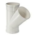 thumbnail image 1 of Uxcell Duct Hose Connector 3 Ways Wye Pipe Splitters,  4 Inch, White, 1 of 4