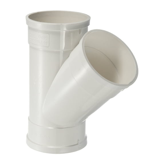 Uxcell Duct Hose Connector 3 Ways Wye Pipe Splitters, 4 Inch, White