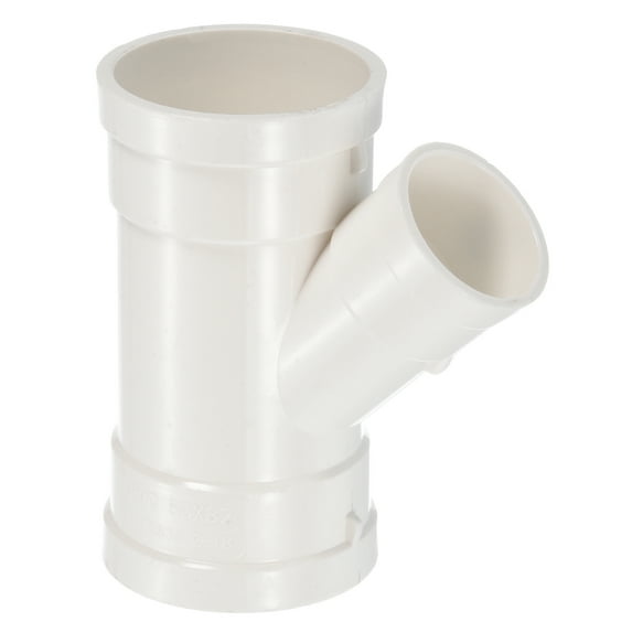 Uxcell Duct Hose Y Shaped Connectors Wye Pipe Splitters, 2" to 1 1/4", White