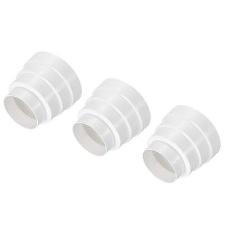 Uxcell Duct Inline Reducer 3.15 - 4.72" Plastic Duct Adapter Increaser Connector for Kitchen Ventilation Systems 3 Pack
