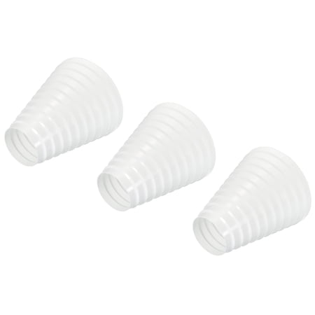 Uxcell Duct Inline Reducer 4 - 7.87" Plastic Duct Adapter Increaser Connector for Kitchen Ventilation Systems 3 Pack