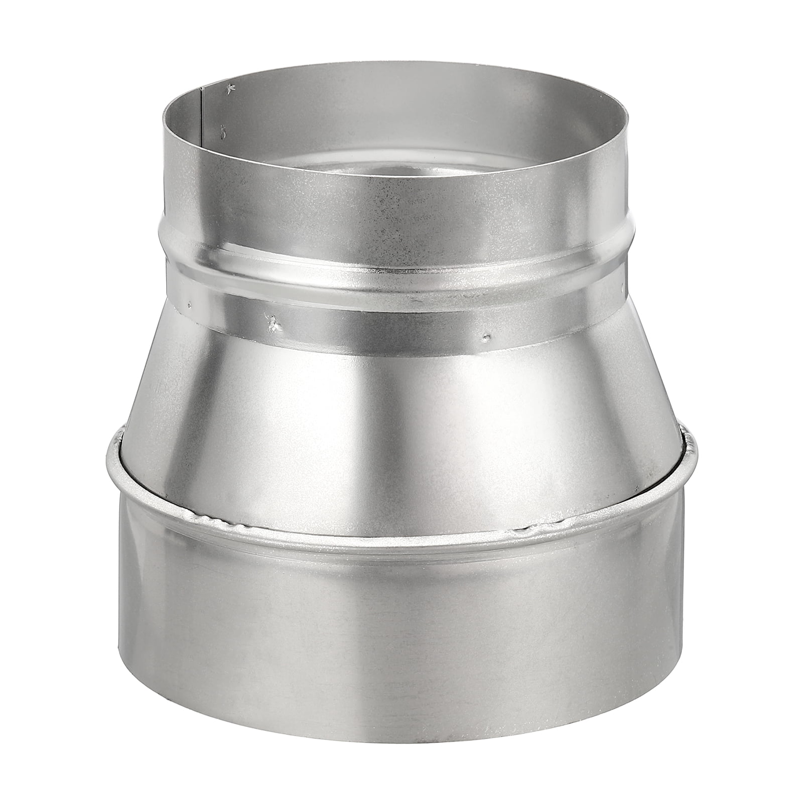 Uxcell Duct Reducer (5" to 4") - 304 Stainless Steel Air Ducting Reducer Increaser Metal HAVC Duct Adapter Stove Pipe Fitting Connector for Exhaust Fan/Blower/AC/Ventilation Systems