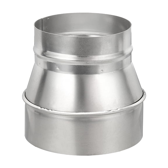 Uxcell Duct Reducer (5" to 4") - 304 Stainless Steel Air Ducting Reducer Increaser Metal HAVC Duct Adapter Stove Pipe Fitting Connector for Exhaust Fan/Blower/AC/Ventilation Systems