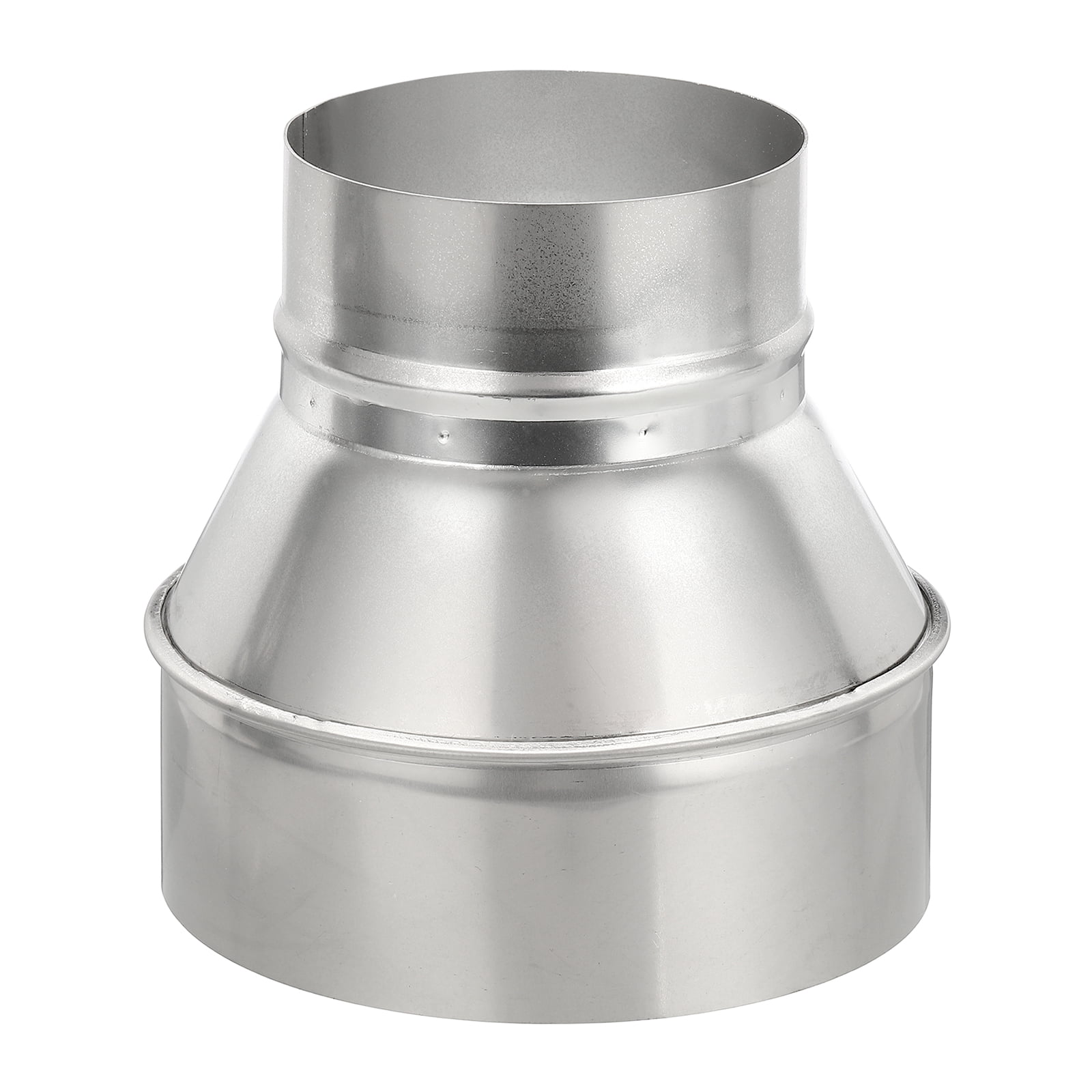 Uxcell Duct Reducer (6" to 4") - 304 Stainless Steel Air Ducting Reducer Increaser Metal HAVC Duct Adapter Stove Pipe Fitting Connector for Exhaust Fan/Blower/AC/Ventilation Systems
