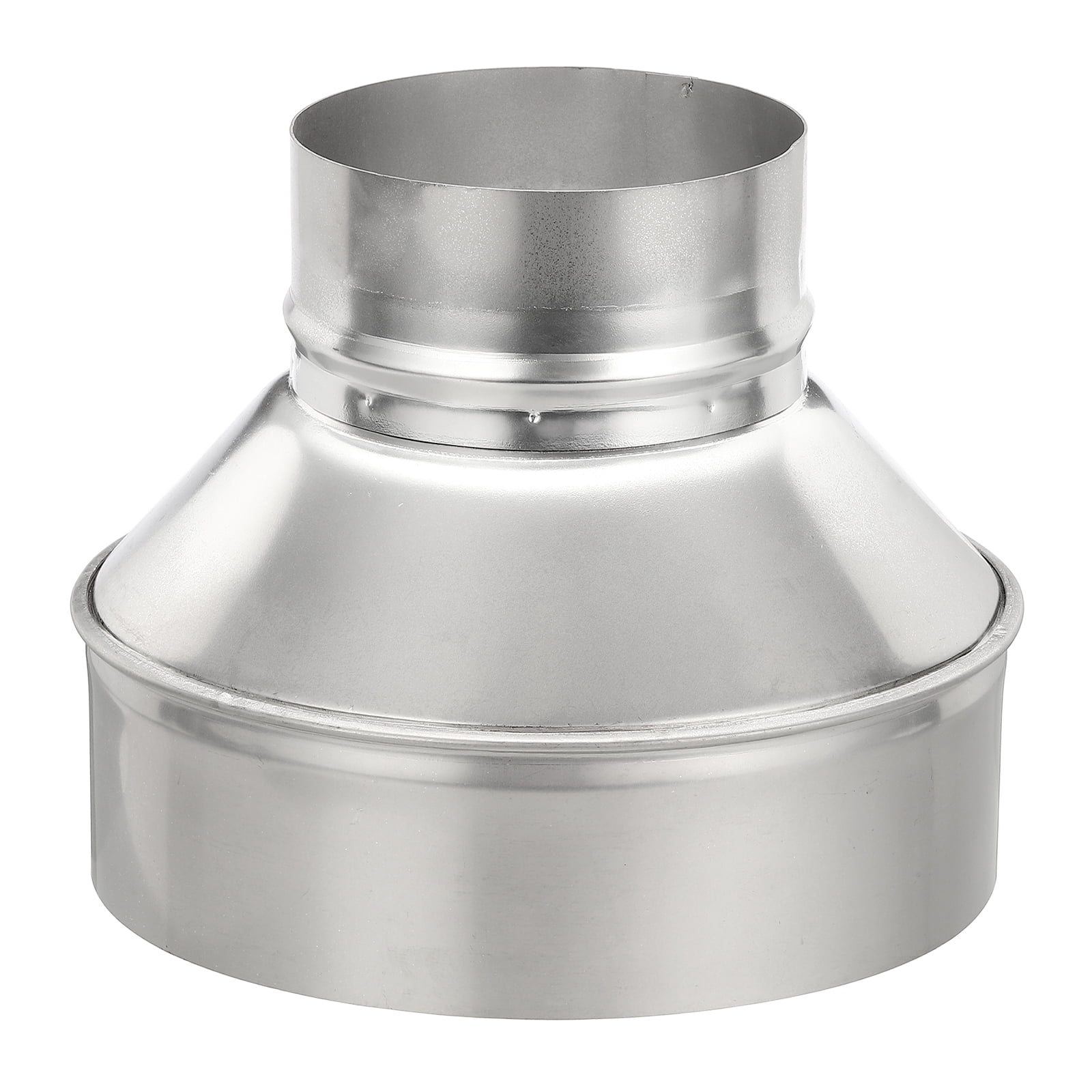 Uxcell Duct Reducer (7" to 4") - 304 Stainless Steel Air Ducting Reducer Increaser Metal HAVC Duct Adapter Stove Pipe Fitting Connector for Exhaust Fan/Blower/AC/Ventilation Systems