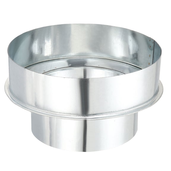 Uxcell Duct Reducer Increaser Adapter (7" to 5") - Galvanized Steel Round Air Ducting Connector Pellet Stove Chimney Adapter Pipe Fitting, for Bathroom Kitchen Inline Ventilation System