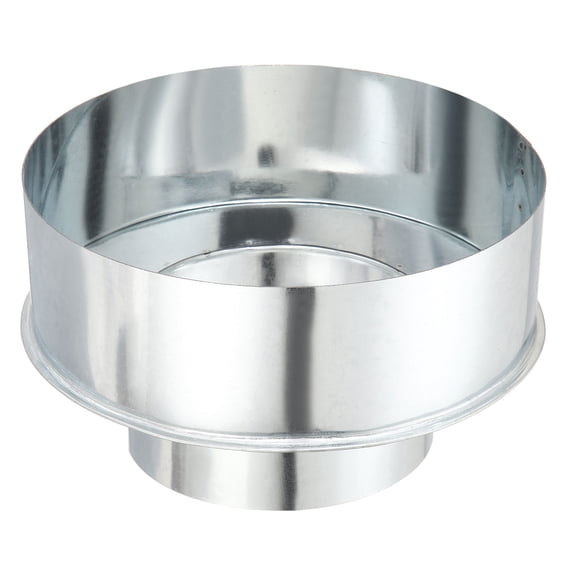 Uxcell Duct Reducer Increaser Adapter (8" to 5") - Galvanized Steel Round Air Ducting Connector Pellet Stove Chimney Adapter Pipe Fitting, for Bathroom Kitchen Inline Ventilation System