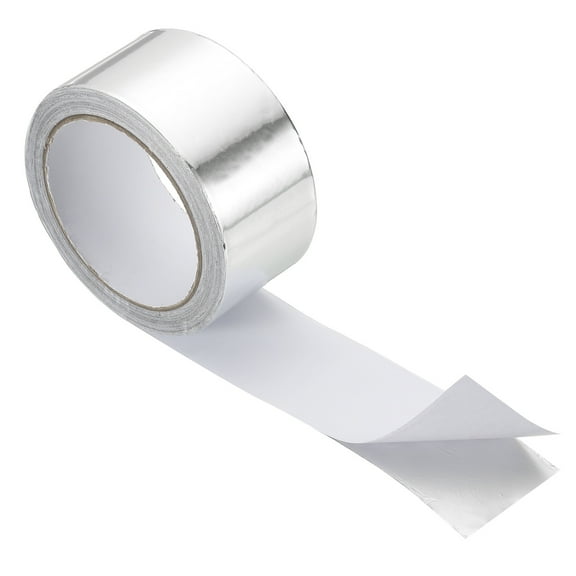 Uxcell Duct Tape, 1.97" x 65.6 Ft(21.8 Yd) 3.9 Mil Heavy Duty Aluminum Foil Tape Waterproof Insulation Heat Resistant for Ductwork HVAC Sealing Patching, 1 Roll