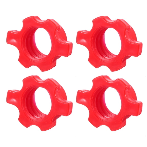 Uxcell Dumbbell Bar Nut Barbell Screw, 2.2cm Spin-Lock Collars Screw Hex Fixing Nuts, 4Pcs